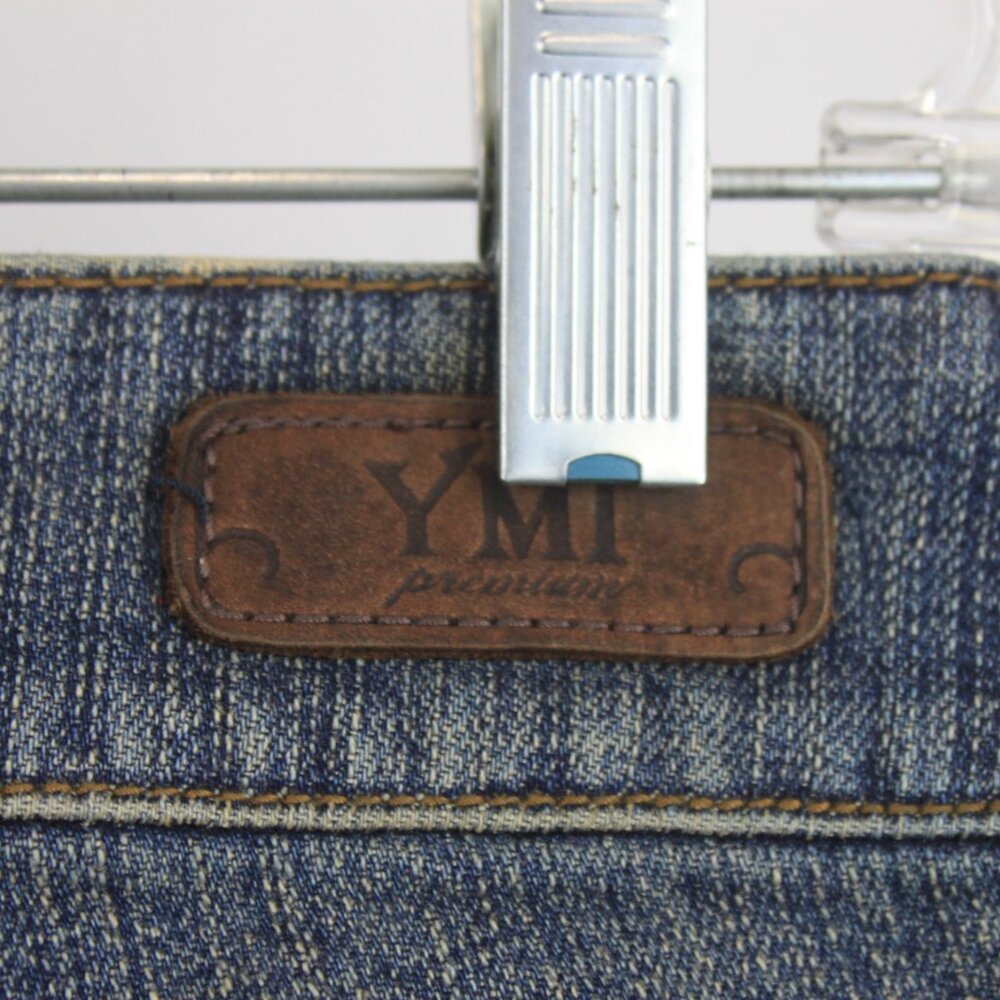 YM Premium Low Rise Boot Cut Rhinestone Jeans - Picture 5 of 16